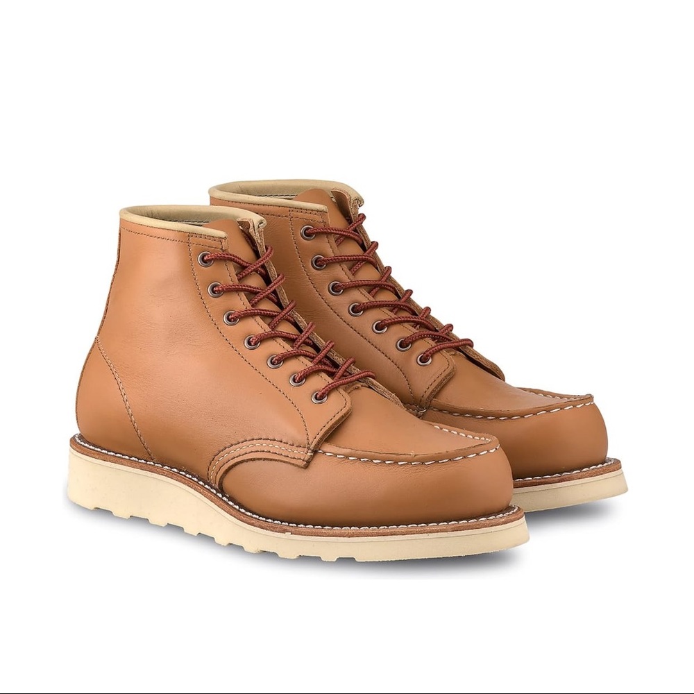 Red Wing 6” Classic Moc Boots, BNIB, Women’s Size 6.5